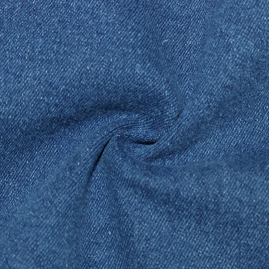 Shorts de Mezclilla con Bloques de Color y Flecos - Image 9