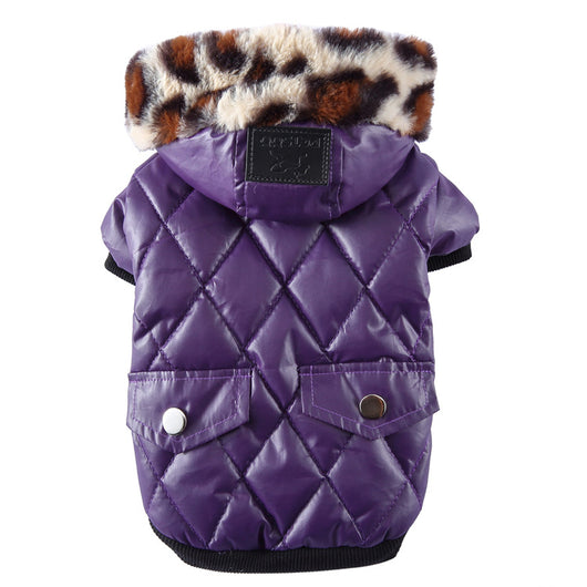 Abrigo para Perros Otoño-Invierno con Cuello de Piel - Ropa Térmica Importada - Image 5