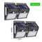 16LED Negro 4 Piezas
