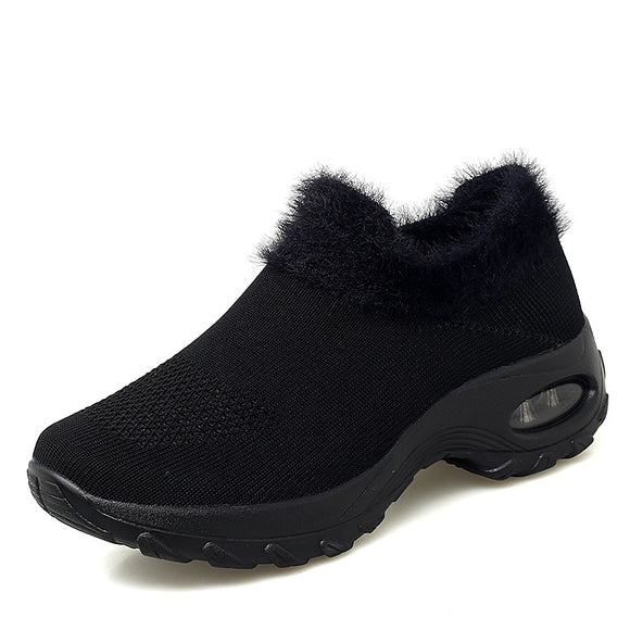 Zapatos de Algodón para Mujer con Forro de Cachemira