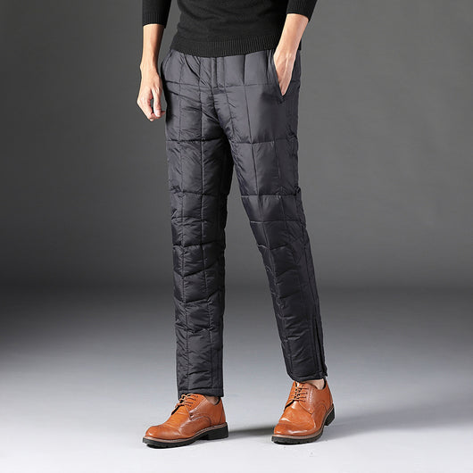 Pantalones Térmicos Talla Grande con Cintura Alta y Algodón Grueso - Image 10