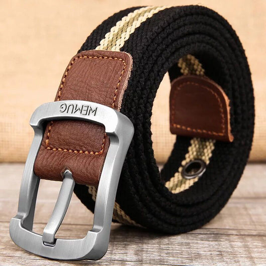 Cinturón de Lona Unisex con Hebilla de Pasador - Estilo Casual Outdoor - Image 13