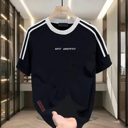 Camiseta Manga Corta de Algodón Pesado para Hombre - Verano - Image 3