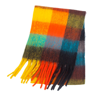 Bufanda Gruesa Cuadros Otoño Invierno - Diseño Multicolor Elegante - Image 12