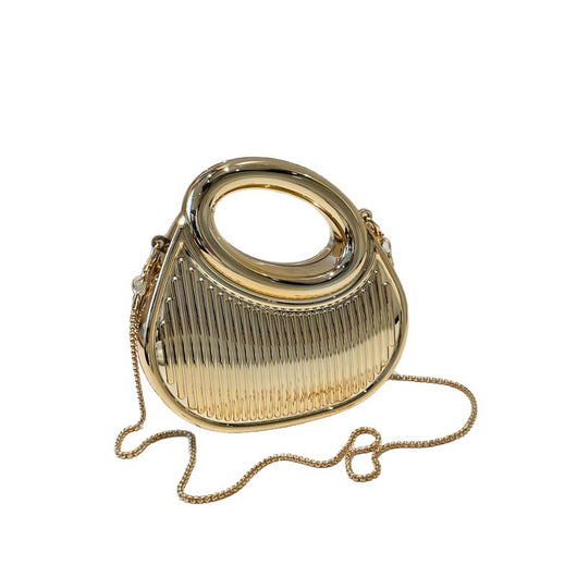 Bolsa de Hombro Bandolera Estilo Europeo y Americano con Cadena Creciente Estampada en Contraste - Image 5