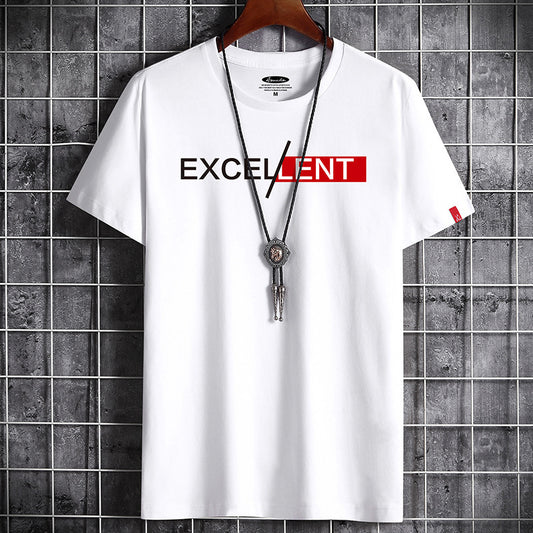 Camiseta de Algodón para Hombre - Básico Versátil de Manga Corta