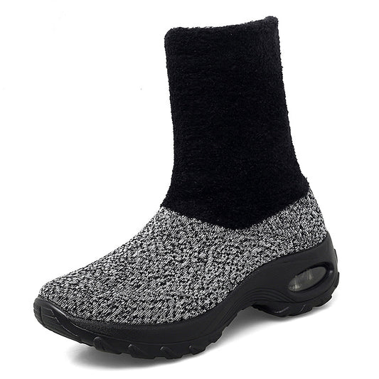 Botas de Nieve Altas en Terciopelo - Cálidas y Ligeras