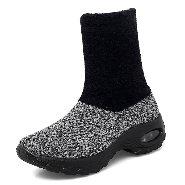 Botas de Nieve Altas en Terciopelo - Cálidas y Ligeras