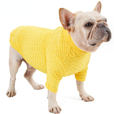 Playera Térmica de Cuello Alto para Mascotas - Ajuste Slim Elástico Otoño Invierno