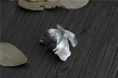 Anillo de Plata Esterlina con Hoja Vintage para Hombre y Mujer - Image 10