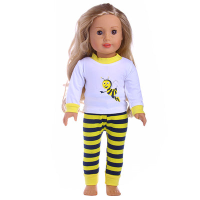 Muñeca Infantil con Traje de Rayas Coloridas - Image 4