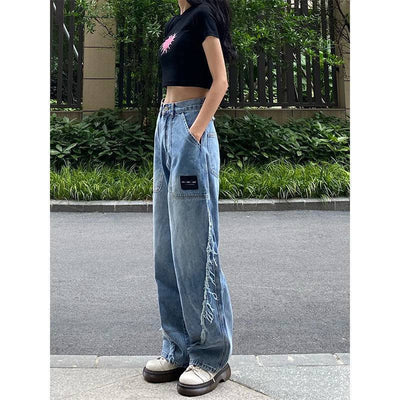 Jeans Rectos de Talle Alto para Mujer - Diseño Moderno y Versátil - Image 2