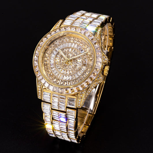 Reloj de Diamante Cuadrado Completo con Circonita de Alta Gama - Image 6