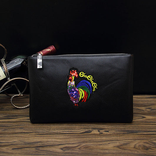 Bolsa Sobre para Hombre con Bordado de Abeja - Image 10