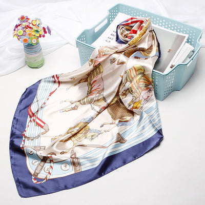 Pañuelo de Seda 90cm Estampado Anacardo - Image 64
