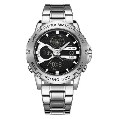 Reloj Empresarial Doble Pantalla Luminoso Resistente al Agua - Image 5