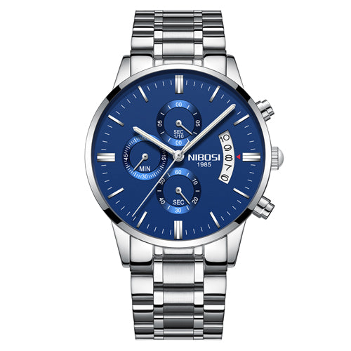 Reloj Cronógrafo Deportivo de Acero Inoxidable Dorado para Hombre - Image 19