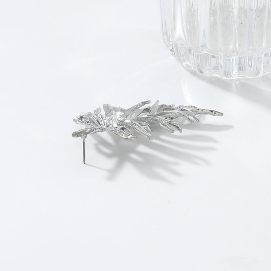 Aretes de Hojas Minimalistas Diseño Avanzado Estilo Frío - Image 12