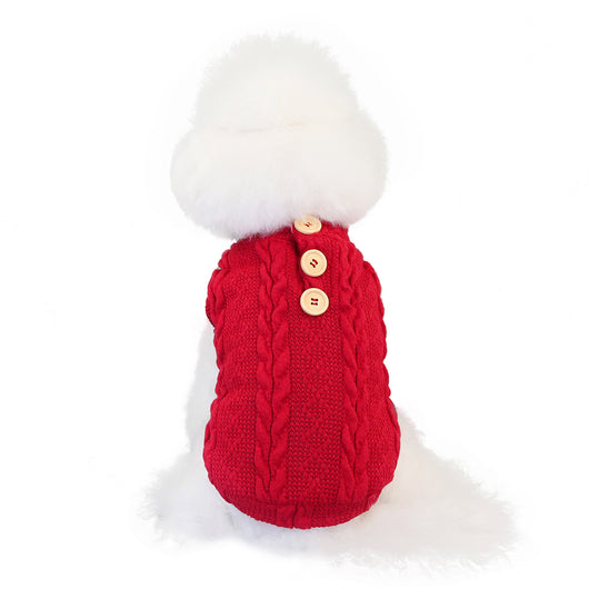 Chaleco Tejido de Algodón para Perros Pequeños - Suéter Cálido y Cómodo - Image 7