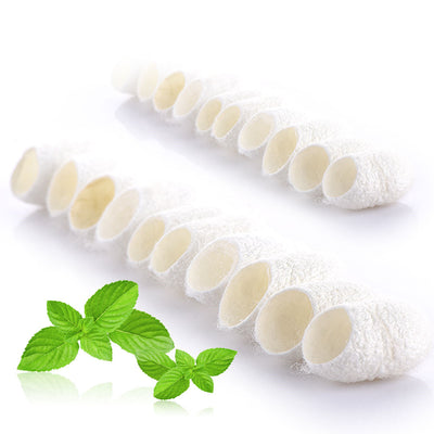 Set de 20 Bolas de Seda Natural para Limpieza Facial