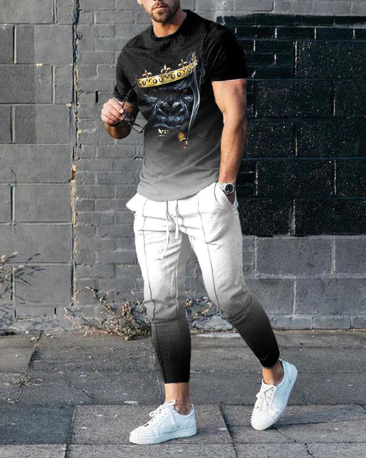 Playera Hombre Algodón Estampada Manga Corta Cuello Redondo - Image 9