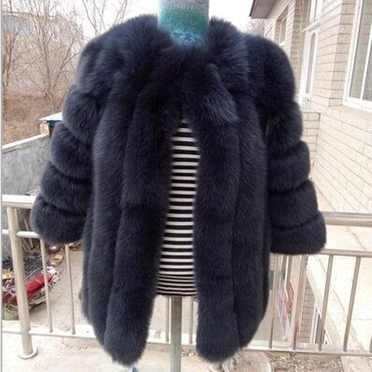 Abrigo de Piel Sintética Rusa para Mujer - Conjunto Completo Invierno - Image 9