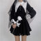 Vestido Gótico Monja María de Encaje Negro