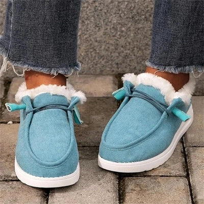 Zapatos Planos de Algodón Cálidos para Mujer - Image 4