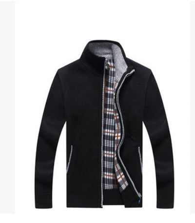Cardigan de Cuello Alto con Forro Polar - Suéter Cálido para Hombre - Image 3