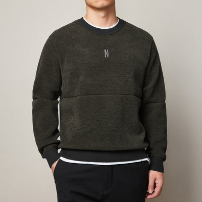Suéter Grueso para Hombre con Bordado Efecto Cachemira - Image 10