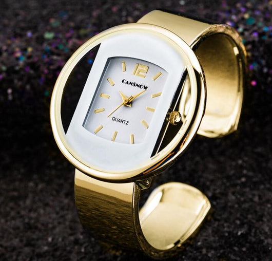 Reloj de Lujo para Mujer - Pulsera Elegante Dorado y Plateado - Image 6