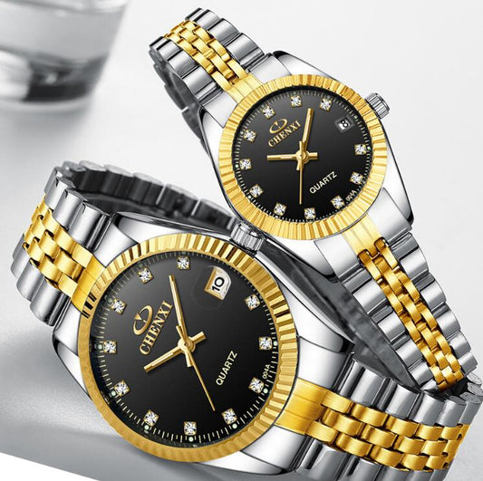 Reloj para Hombre Dorado de Pareja