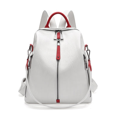 Mochila de Cuero Suave Antirrobo con Estilo Aventurero - Image 9