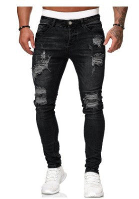 Pantalones vaqueros blancos rotos - Image 9