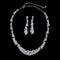 Conjunto de Collar y Aretes de Diamantes para Novia - Joyería de Boda Elegante
