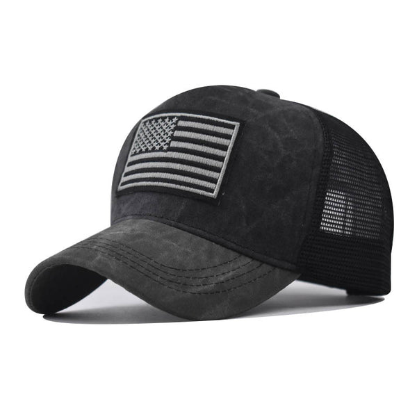 Gorra Hombre Lavada Desgastada Transpirable con Bordado - Image 3