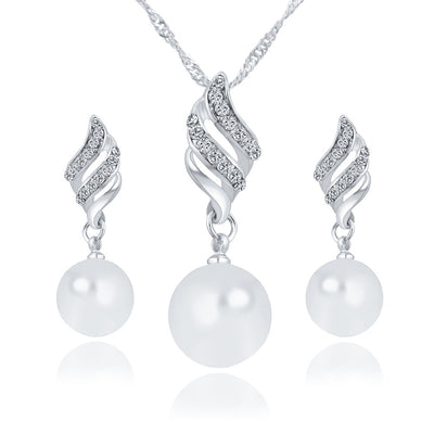 Conjunto de Aretes de Perla con Collar a Juego - Image 6