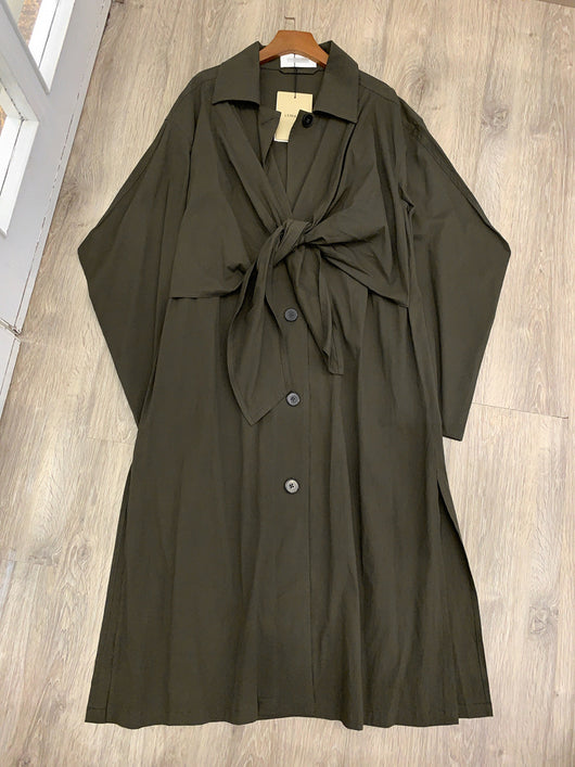 Abrigo Trench Coat con Solapas - Image 3