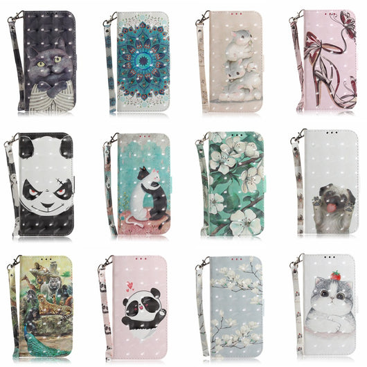 Funda Protectora de Cuero Pintado con Compartimento para Tarjetas - Image 10