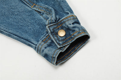 Chaqueta Denim Vintage Punk Lavado Desgastado Unisex - Image 19