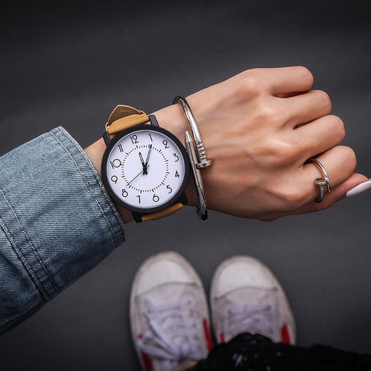 Reloj de Pulsera Casual con Carátula Grande y Cinturón - Image 35