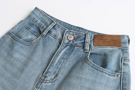 Jeans Talle Alto Elásticos Lavados con Corte Amplio y Cintura Ajustada - Image 26