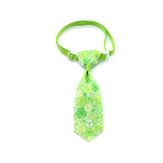 Corbata para Mascotas con Moño de Trébol de Cuatro Hojas - Día de San Patricio - Image 13