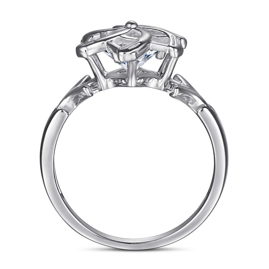 Anillo de Diamante Simulado Personalizado - Estilo Europeo y Americano - Image 10