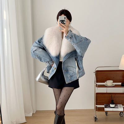 Parka Corta para Mujer con Forro de Plumón de Ganso - Image 5