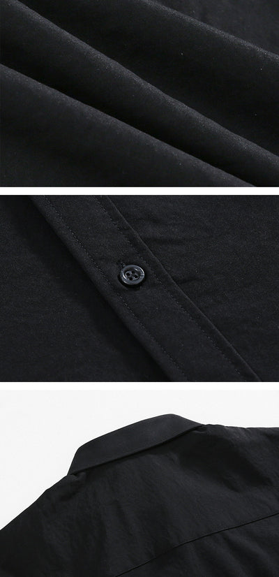Camisa Holgada Manga Corta para Hombre con Diseño Moderno - Image 7