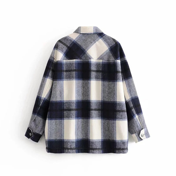 Camisa de Cuadros Tipo Abrigo