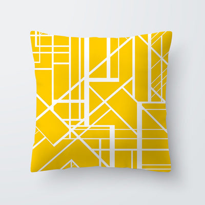 Funda de Almohada Hawaiana con Diseño Geométrico Amarillo - Image 55