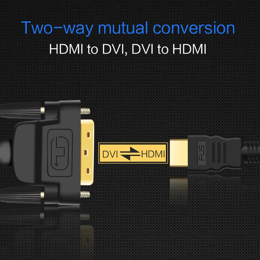 Adaptador DVI Macho a Hembra Chapado en Oro - Image 3