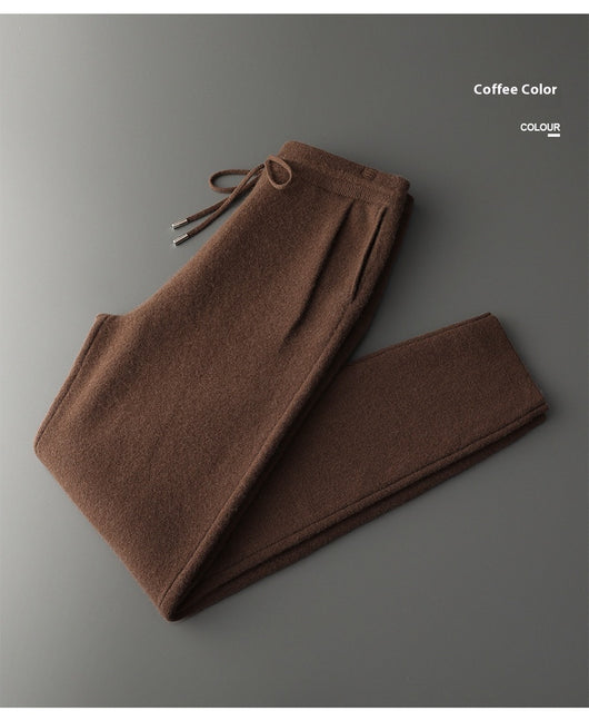 Pantalones Casuales de Cachemira Suelta para Hombre - Image 13
